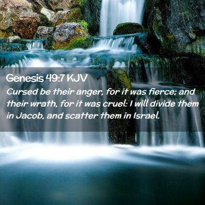 Genesis 49:7 KJV Free Bible Images