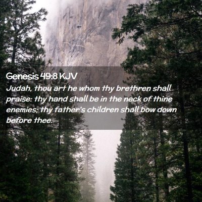 Genesis 49:8 KJV Free Bible Images