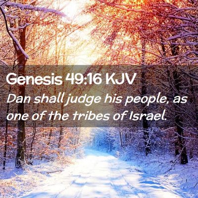 Genesis 49:16 KJV Free Bible Images