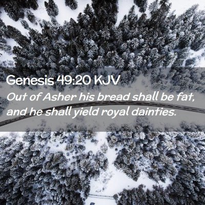 Genesis 49:20 KJV Free Bible Images