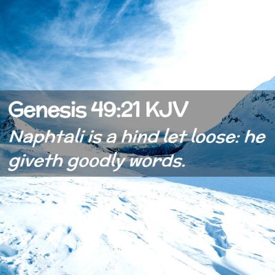 Genesis 49:21 KJV Free Bible Images