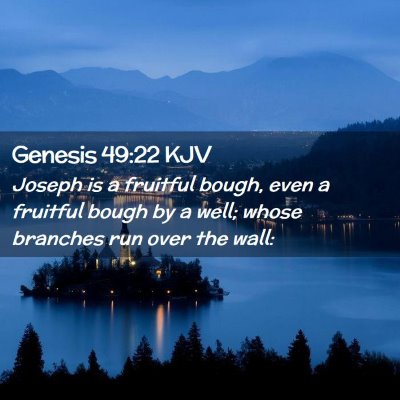 Genesis 49:22 KJV Free Bible Images