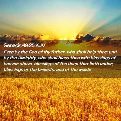 Genesis 49:25 KJV Free Bible Images