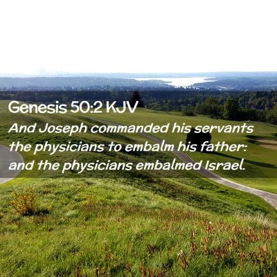 Genesis 50:2 KJV Free Bible Images