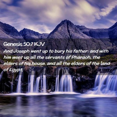 Genesis 50:7 KJV Free Bible Images