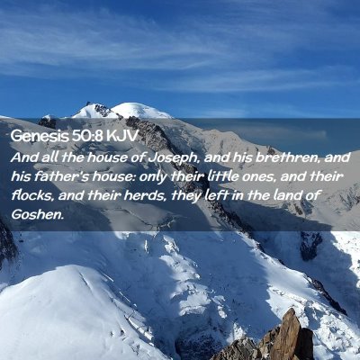 Genesis 50:8 KJV Free Bible Images