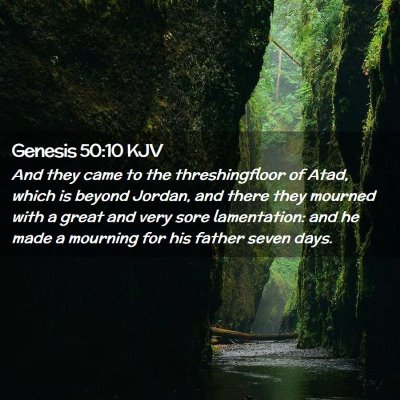 Genesis 50:10 KJV Free Bible Images