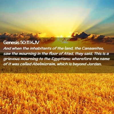 Genesis 50:11 KJV Free Bible Images