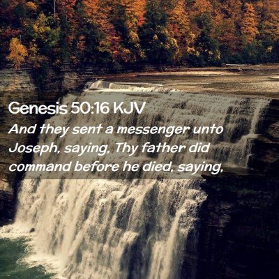 Genesis 50:16 KJV Free Bible Images