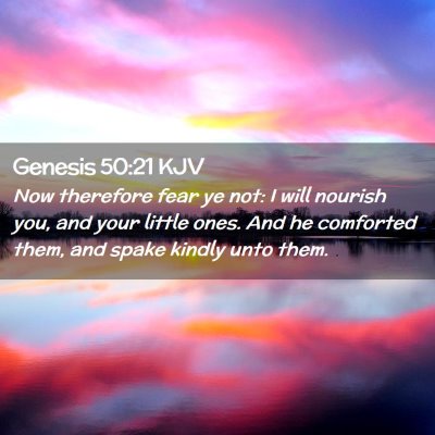 Genesis 50:21 KJV Free Bible Images