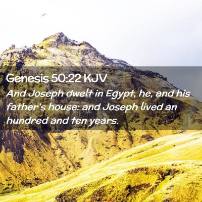 Genesis 50:22 KJV Free Bible Images