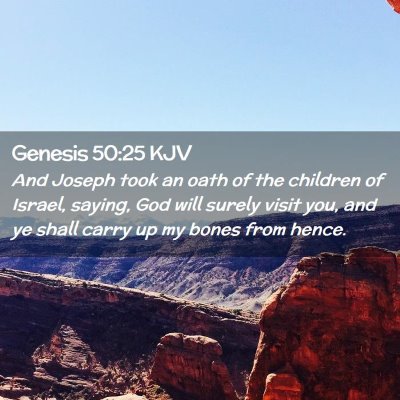 Genesis 50:25 KJV Free Bible Images