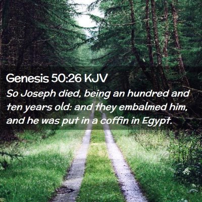 Genesis 50:26 KJV Free Bible Images