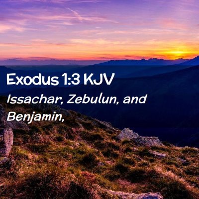 Exodus 1:3 KJV Free Bible Images