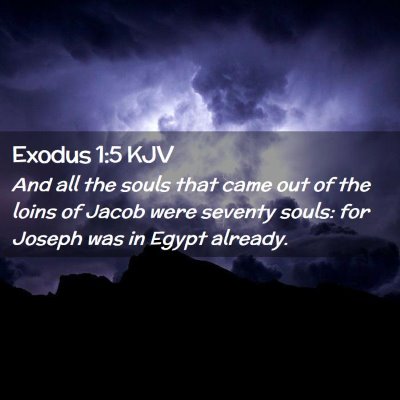 Exodus 1:5 KJV Free Bible Images