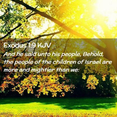 Exodus 1:9 KJV Free Bible Images