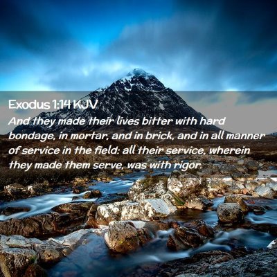 Exodus 1:14 KJV Free Bible Images