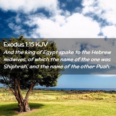 Exodus 1:15 KJV Free Bible Images