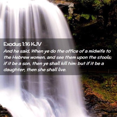 Exodus 1:16 KJV Free Bible Images