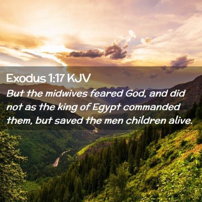 Exodus 1:17 KJV Free Bible Images