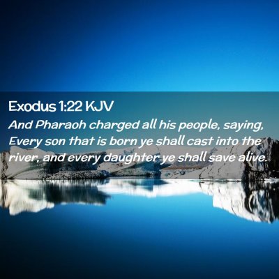 Exodus 1:22 KJV Free Bible Images