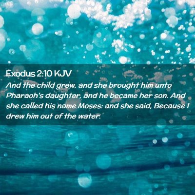 Exodus 2:10 KJV Free Bible Images