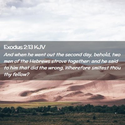 Exodus 2:13 KJV Free Bible Images