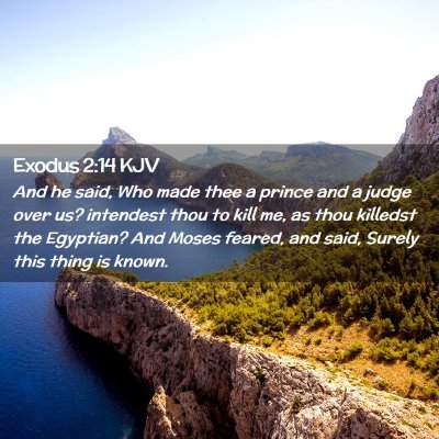 Exodus 2:14 KJV Free Bible Images