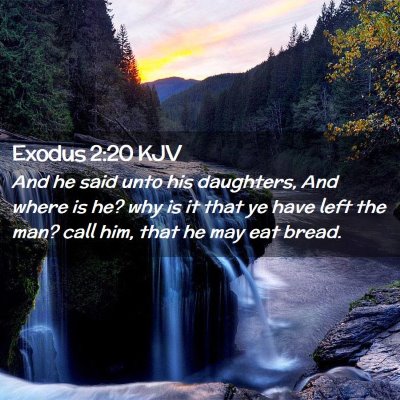 Exodus 2:20 KJV Free Bible Images