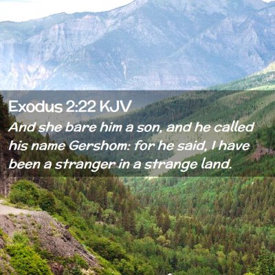 Exodus 2:22 KJV Free Bible Images