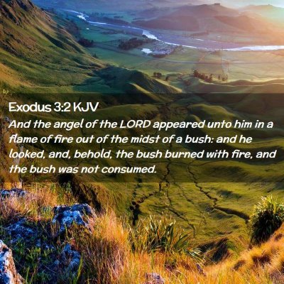 Exodus 3:2 KJV Free Bible Images