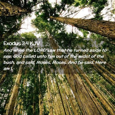 Exodus 3:4 KJV Free Bible Images