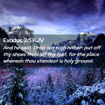 Exodus 3:5 KJV Free Bible Images