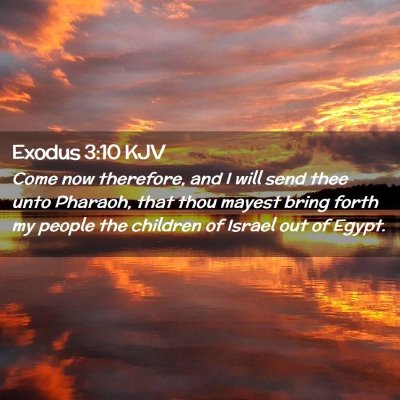 Exodus 3:10 KJV Free Bible Images