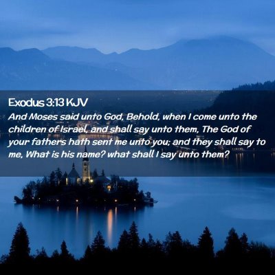 Exodus 3:13 KJV Free Bible Images