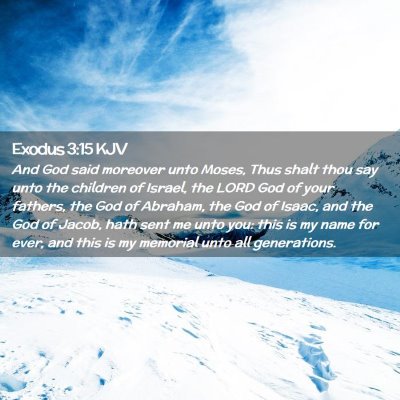 Exodus 3:15 KJV Free Bible Images