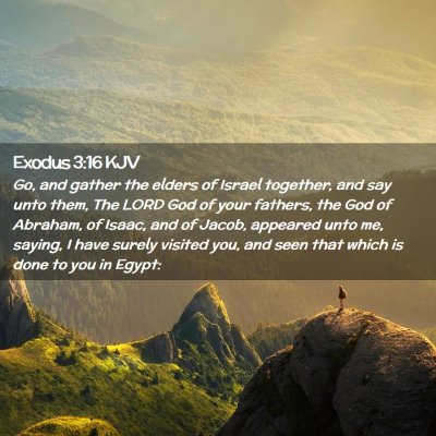 Exodus 3:16 KJV Free Bible Images