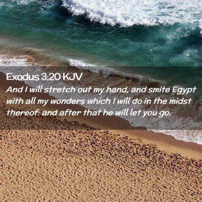 Exodus 3:20 KJV Free Bible Images