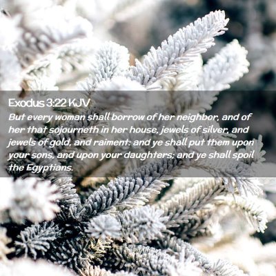 Exodus 3:22 KJV Free Bible Images