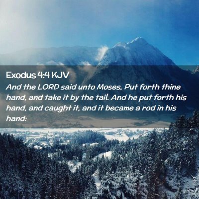 Exodus 4:4 KJV Free Bible Images