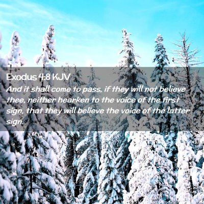 Exodus 4:8 KJV Free Bible Images