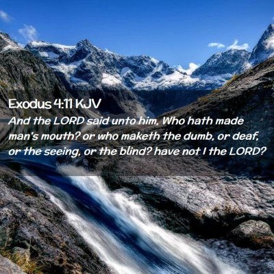 Exodus 4:11 KJV Free Bible Images