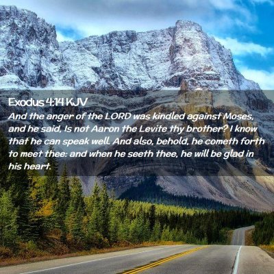 Exodus 4:14 KJV Free Bible Images