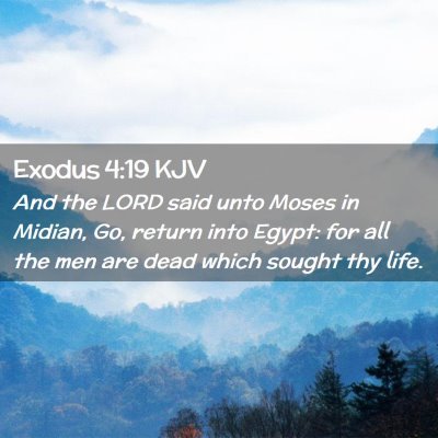 Exodus 4:19 KJV Free Bible Images