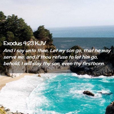 Exodus 4:23 KJV Free Bible Images