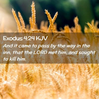 Exodus 4:24 KJV Free Bible Images