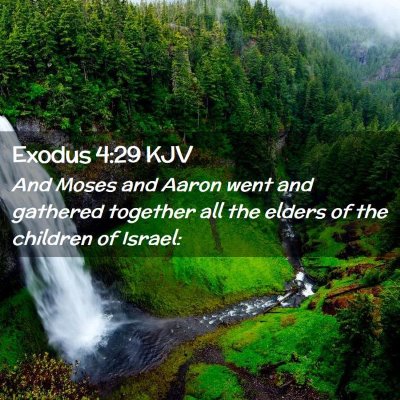 Exodus 4:29 KJV Free Bible Images