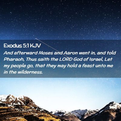 Exodus 5:1 KJV Free Bible Images