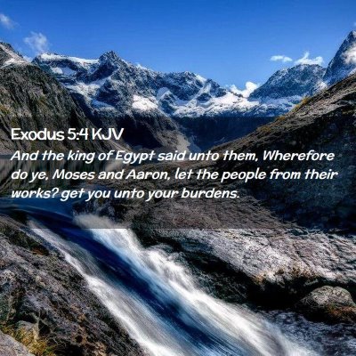 Exodus 5:4 KJV Free Bible Images