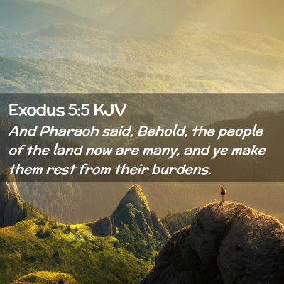 Exodus 5:5 KJV Free Bible Images